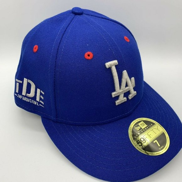 Los Angeles Dodgers TDE Kendrick Lamar 59Fifty New Era Hat Fitted Cap Size 7 - Picture 1 of 5